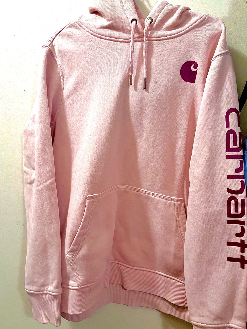 Pink Women’s Carhartt Sweatshirt Hoodie Size L